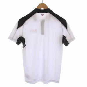 EMPORIO ARMANI EA7 ポロシャツ 薄手 半袖 S 白 ホワイト 黒