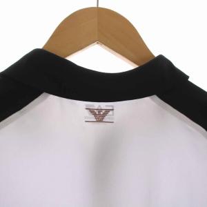 EMPORIO ARMANI EA7 ポロシャツ 薄手 半袖 S 白 ホワイト 黒
