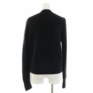 MONCLER MAGLIONE TRICOT ALLA COREANA ダウンジャケット ロゴ S 黒