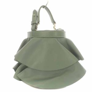 Repetto ENVOLEE BAG ショルダーバッグ 2WAY レザー フリル グリーン