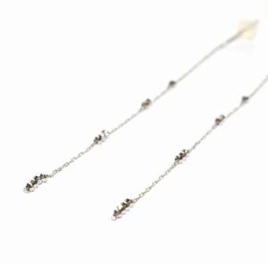 MARIHA 時の砂 チェーンピアス K18WG ホワイトゴールド