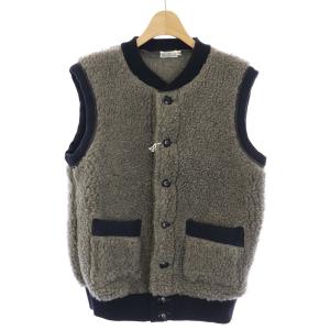 DUCK DIGGER OLD FLEECE PILE VEST ボア フリース 36 グレー