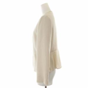 ANAYI 21SS ノーカラージャケット ペプラム スプリング フォーマル 38 M ベージュ