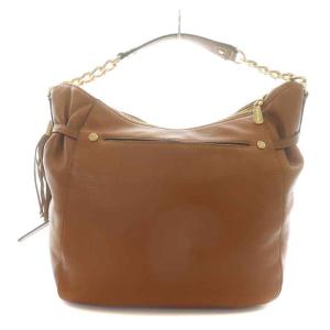MICHAEL Michael Kors ショルダーバッグ 2WAY レザー チェーン タッセル ロゴ 茶 ブラウン ゴールド色