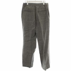 Deuxieme Classe タグ付き 22SS 麻 サルファーパンツ スラックス ブーツカット センタープレス 38 M グレー