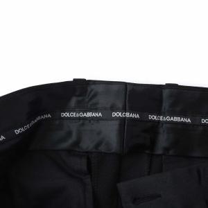 DOLCE&GABBANA GOLD スラックス パンツ ストレート 44 XS 黒 ブラック