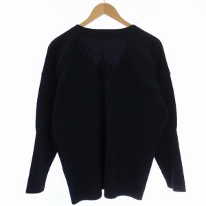 HOMME PLISSE ISSEY MIYAKE HP55JL141 プリーツカーディガン 2 ネイビー