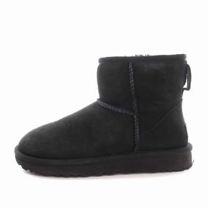 UGG australia W CLASSIC MINI 2 クラシック ミニ 2 ムートンブーツ ショート US6 23cm 黒 ブラック 1016222