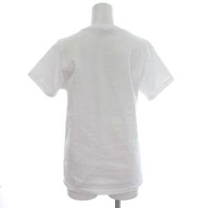 Maison Kitsuné Tシャツ 半袖 ロゴ 刺繍 カットソー XS 白 ホワイト
