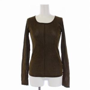 TULLE FLOCKY LADY TOPS カットソー 長袖 クルーネック ナイロン 1 S カーキ 13105-1162