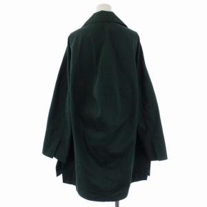 ENFOLD シャンブレーギャバコクーン コート 38 ネイビー ENFOLD シャンブレーギャバコクーン コート 38 ネイビー