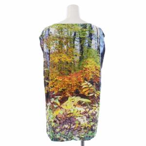 agnes b. ノースリーブカットソー 総柄 0 S マルチカラー