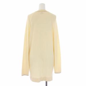 HERMES 近年モデル ウール ステッチ ピキュール・セリエ ニットカーディガン ロング 34 S ベージュ