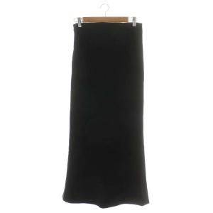 Plage 22SS MANTECO マーメイドスカート ミモレ ロング 麻 リネン 38 M 黒 ブラック