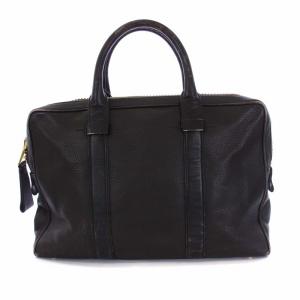 TOM FORD ビジネスバッグ ブリーフケース ハンドバッグ トートバッグ レザー 茶 ブラウン