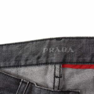 PRADA デニムパンツ ジーンズ ストレート ボタンフライ W30 グレー
