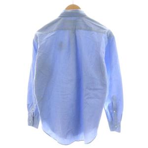 RALPH LAUREN BOYFRIEND FIT シャツ 長袖 ロゴ 4 M 水色 ライトブルー