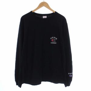 Champion リバースウィーブ BLACK EYE PATCH カットソー L ブラック
