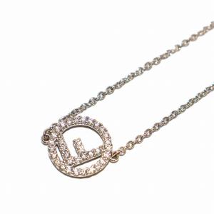 FENDI エフイズ ラインストーン ブレスレット シルバー