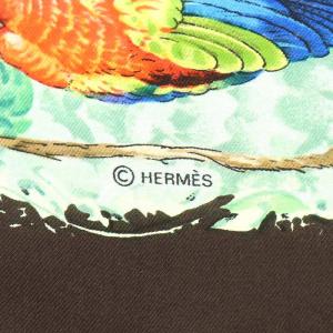 HERMES カレ90 EQUATEUR 赤道直下 スカーフ シルク ライトグリーン