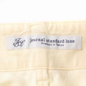 JOURNAL STANDARD LUXE 22AW ストレッチコールテーパーパンツ クロップド コーデュロイ ジップフライ L 白 ホワイト 22030440207030