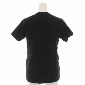 COMME des GARCONS AD2015 Tシャツ カットソー フリル クルーネック 半袖 XS 黒 ブラック GP-T033
