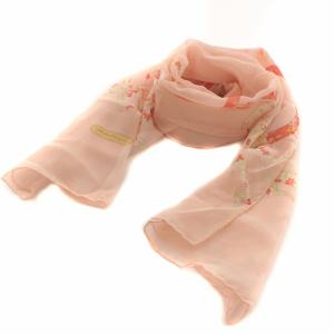 ストール マフラー 総柄 ピンク