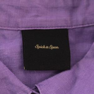 Spick&Span 22SS ラミーチュニックシャツ 麻 リネン 長袖 シャツ F 紫 パープル