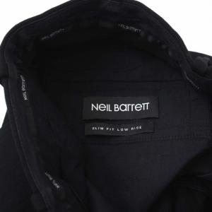 Neil Barrett リブストレッチナイロン ジョガーパンツ 46 S 黒 ブラック PBPA78SH-A015