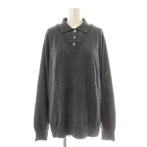 22AW ポロレイヤードプルオーバー POLO LAYERED PULLOVER ニット セーター 長袖 Vネック 襟 レイヤード