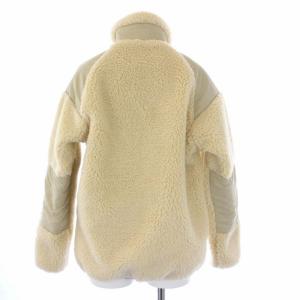 WOOLRICH TERRA PILE FLEECE JACKET テラパイル フリースジャケット ボア アウター ジップアップ S アイボリー