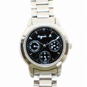 腕時計 クォーツ クロノグラフ アナログ 3針 ステンレススチール シルバー 黒 ブラック