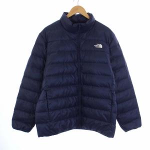 LIGHT DOWN JACKET ライトダウンジャケット アウター ジップアップ スタンドカラー 2XL 紺 ネイビー NJ1DM52B