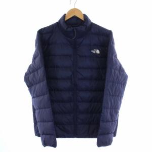 LIGHT DOWN JACKET ライトダウンジャケット アウター ジップアップ スタンドカラー XL 紺 ネイビー NJ1DM52B