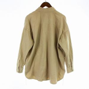 REMI RELIEF シャツ カジュアルシャツ 長袖 コットン F ベージュ