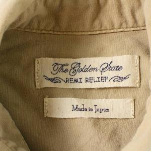 REMI RELIEF シャツ カジュアルシャツ 長袖 コットン F ベージュ