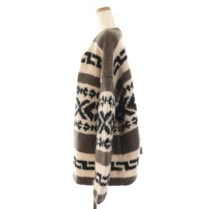 Shinzone 21AW COWICHAN CARDIGAN ニットカーディガン トッパー 長袖 総柄 ウール F