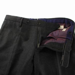 INCOTEX SUPER100 SLIM fit スラックスパンツ スリム センタープレス ウール 42 グレー
