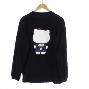 WIND AND SEA GOD SELECTION XXX HELLO KITTTY Tシャツ カットソー ロンT 長袖 プリント M 黒 ブラック