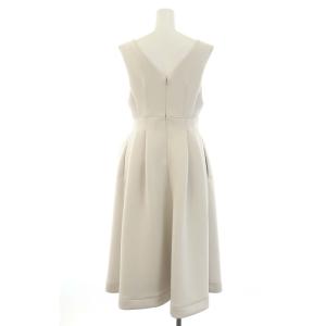 CELFORD 22SS ポンチジャンパードレス ワンピース ロング Vネック ノースリーブ 36 S ライトグレー