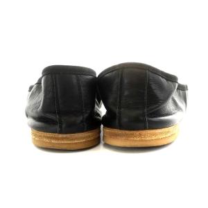 A.P.C. × ポルセリ PORSELLI バレエシューズ リボン 25.0cm 黒 ブラック