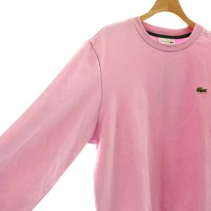LACOSTE CLASSIC FIT スウェット トレーナー ロゴ ワンポイント 4 M ピンク