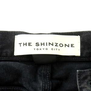 Shinzone 21SS デニムパンツ ジーンズ ジーパン ジッパーフライ M 黒 ブラック