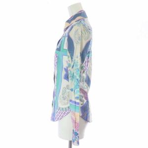 ETRO カジュアルシャツ 長袖 総柄 38 S マルチカラー
