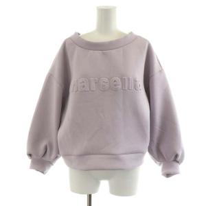 GRACE CONTINENTAL 23SS スウェット トレーナー 長袖 ロゴ 36 S ラベンダー 42114