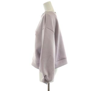 GRACE CONTINENTAL 23SS スウェット トレーナー 長袖 ロゴ 36 S ラベンダー 42114