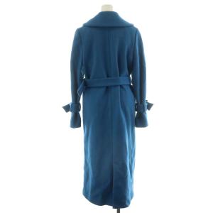 SNIDEL 22AW デザインカラーコート ロング丈 ウール アウター 1 M 青 ブルー SWFC225017