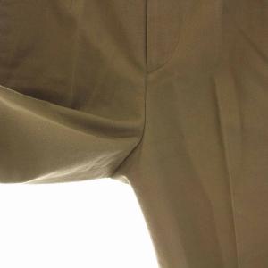 MARGARET HOWELL ワイドパンツ コットン ウール 2 M 茶 カーキ