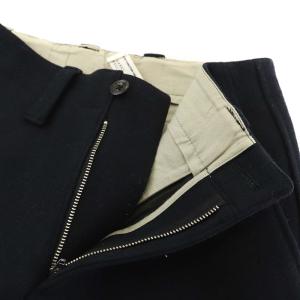 MHL. ワークパンツ ウール ストレート 2 M 黒 ブラック