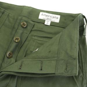 AMERICANA ベイカーパンツ テーパード XS カーキ  Al-341